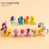 Decoraciones de Adornos para Pastel de Celebridad de Internet Pony Ornatos de Pony Arcoíris Unicornio Plug-in para Mesa de Postre de Cumpleaños de Niña Princesa