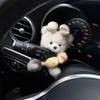 Enfeites de Carro, Ursinho Criativo e Fofo de Desenho Animado para Tela, Decoração de Console Central de Carro, Acessórios para Interior de Carro, Deusa do Carro