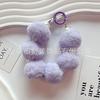 Nova pelúcia Colorfuled Fur Ball Hanging Chain Mobile Phone Case Decoração Criativa Pintada Primavera Anel Acessórios Bolsa Feminina Decoração