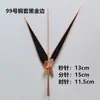 Juego de manecillas de reloj de metal para punto de cruz de aguja negra DIY, incluyendo manecillas de hora, minuto y segundo para relojes de cuarzo, relojes de pared y relojes electrónicos; manecillas de reloj hechas a mano