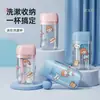 ETRAVEL Viaje Fácil Mini Taza para Artículos de Tocador Caja Portátil para Guardar Artículos de Tocador Taza Multifuncional para Enjuague Bucal Taza para Cepillo de Dientes