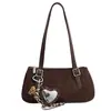 Moda Otoño Invierno Bolso Coreano de Gamuza para Mujer Viaje Diario Colgante Terciopelo Hombro Único Axila Versátil Estilo Nuevo 2026 Simple de Mano
