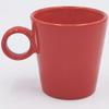Mini xícara de espresso com anel vermelho, xícara de cerâmica 5oz, caneca com logo impresso, exportação para Europa e América, xícara com funil pequeno