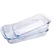 Prato de peixe de vidro resistente ao calor, travessa grande para cozinhar no vapor para uso doméstico, adequado para micro-ondas e forno, utensílio de cozinha e travessa especializados