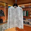 Sudadera Versátil de Cuello Redondo y Manga Larga para Primavera y Otoño, Marca Nueva de Moda, Tie-Dye Desgastado, Moda Masculina, Top Personalizado con Bordado de Letras