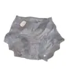 Calcinha de renda escovada estilo vintage para mulheres, macia e delicada com fio colorido, forro 10A de seda, cintura média, calcinha que abraça o quadril