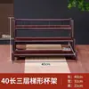 Estante de Escritorio para Tetera Estilo Chino Estante Pequeño Bogu Estante para Tazas de Té Estante de Almacenamiento para Juego de Té Sala de Té Mesa de Té Estante para Tazas