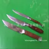 P-073Ac Cor Madeira Jacarandá Cabo Talheres Ocidentais Faca e Garfo Faca de Churrasco, Faca de Churrasco, Faca e Garfo com Cabeça de Aço