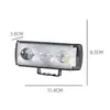 Foco de motocicleta de tres lados y tres perlas, luz de coche luminosa, faro, luz LED para coche, luz de coche eléctrico modificada externa