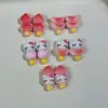 Acessórios de Arte para Unhas Gato de Espinheiro-Alvar Caramelizado Desenho Animado Morango Fofo 3D Brincos de Resina Strass Grampo de Cabelo Acessórios DIY