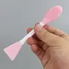 Cepillo de Silicona con Espátula para Mascarilla Facial de TPR de Doble Propósito, 15.8 cm de Largo, para Lavado Facial, Belleza, Maquillaje, Herramienta DIY para Spa