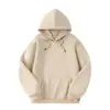 Nova Moletom com Capuz Huamian Cor Pura Outono 300g Masculino Estampado Logo Solto e Versátil Jaqueta Masculina