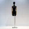 Modelo de escaparate de tienda de ropa, accesorios para mujer, marco de maniquí de gamuza personalizado colorido con cabeza temblorosa, expositor de tienda de ropa para mujer