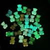 Par de Tortugas Oso Transparentes Luminosas DIY Llavero Accesorios para el Cabello Materiales Hechos a Mano Suministro Transfronterizo de Transmisión en Vivo
