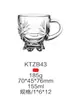 Tazas de Té de Flores Gruesas Resistentes al Calor para Exportación, Tazas de Té para el Hogar, Vasos para Cerveza, Tazas de Café, Vasos de Vidrio con Asas, Venta al por Mayor