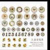 Pacote de Materiais Yanji, Tudo sobre Séries Temporais, Base de Decoração de Material para DIY de Manual Retrô 100 Peças