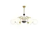 Lámpara de araña para sala de estar de estilo vintage, diseño minimalista moderno francés, luz principal para dormitorio y comedor, lámpara Bauhaus Zhongshan de color crema