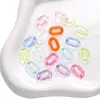Hebilla de Cadena Abierta Colorida Acrílica DIY Hebilla Transparente de Color Sólido Accesorios para Pulseras Collares Joyería Hechos a Mano DIY