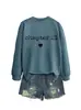 Capítulo 21 Amazon Ebay Sitio Independiente Sudadera Elegante de Moda para Mujer Cuello Redondo Manga Larga Camiseta Interior Exportación