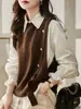 Chaleco de Punto Sin Mangas Estilo Coreano 2024 para Mujer Otoño e Invierno Nuevo Delgado mm Tejido de Punto Holgado Moda Chaleco Chaleco Top