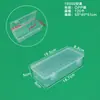 Caja de Plástico PP Rectangular Componentes de Papelería Accesorios Caja Organizadora Equipo de Pesca Herramientas de Ferretería Caja de Almacenamiento Transparente