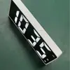Reloj despertador para estudiantes Espejo Reloj de escritorio para interiores Reloj de escritorio Reloj de horario Pantalla digital LED electrónica Pantalla digital de temperatura