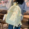 Mochila Impermeable de Nylon Estilo Japonés para Estudiantes de Secundaria y Preparatoria, Bolso Casual para Mujer
