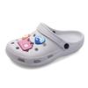 Zuecos Antideslizantes Versátiles para Exteriores para Mujeres y Hombres, Sandalias de Moda de Punta Cerrada con Dibujos Animados y Decoración de Flor para Zapato