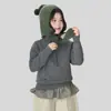 Tutu Elefantito Ropa Infantil Suéter Suave para Niñas Modelo Nuevo 2026 Otoño e Invierno Infantil Cuello Alto Forro Polar Engrosado Cálido Top