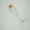 Copas de plástico transparente con pie, hechas a medida OEM, adecuadas para fiestas de cumpleaños, copas de champán resistentes a la rotura, regalos corporativos, copas de vino de plástico, para ventas transfronterizas