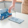 Paño de Limpieza Desmontable en Caja de Microfibra para Cocina del Hogar, Paño de Limpieza Multifuncional Absorbente y Quitamanchas, Estropajo de Poliéster y Nailon