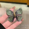 Broche de Mariposa Bordado Vintage para Mujer, Pin de Moda Exquisito de Alta Gama, Accesorio de Ropa de Lujo Ligero y de Alta Gama