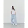 Conjunto de Moletom e Calça Casual Feminino Tendência Outono e Inverno Europeu e Americano com Asas de Lantejoula Moda Versátil Cor Sólida Conjunto de Duas Peças Venda por Atacado
