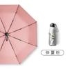 Sombrilla Solar Protección UV Doble Capa Plata Titanio Sombrilla Parasol Protección Solar Extra Fuerte Plegable para Mujer para Lluvia o Sol Doble Uso upf50+