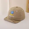 Chapéus Infantis Estilo Primavera e Outono Bonés de Beisebol com Aba Macia para Meninos Estilo Coreano Tendência Fofo Desenho de Pintinho Meninos e Meninas Bonés de Beisebol para Bebê