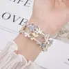 Para Apple Applewatch S9 Reloj S8 Color Pintura al Óleo Flor Mariposa Pulsera iwatch se Correa