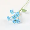 Buquê fofo de quatro flores de lã feito à mão transfronteiriço, miosótis de simulação, buquê para o Dia das Mães, temporada de formatura, com pequenos presentes