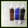 Botella de 100 ml con tapa de punta, boca de punta, botella cuadrada de 100 ml, botella de tapa de punta para aceite esencial, botella de boca de punta para tinta, botella dispensadora, botella de punta