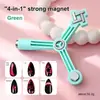 Rueda de Viento Triangular Ojo de Gato Estrella Imán Multifuncional Cuatro en Uno Estilo Nuevo Imán Fuerte Elegante Herramienta Cilíndrica para Uñas