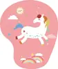 Alfombrilla de Muñeca de Silicona Linda Q Flick Almohadilla para Mano Espuma de Memoria Ratón Teclado Almohadilla para Mano 3D Espesada Cómoda Oficina