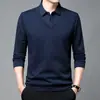 Camiseta de Manga Larga con Forro de Polar para Hombre 2025, Moda Casual Versátil de Otoño, Sudadera de Polar Holgada con Cuello Redondo para Hombre