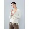 Suéter de Tricô Elegante Estilo Chanel de Manga Longa para Mulheres, Novo Outono/Inverno 2026, Caimento Solto, Top Emagrecedor