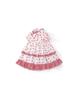 Novo Vestido Floral de Verão 2026 para Crianças, Vestido de Menina, Estilo Coreano Doce com Mangas Bufantes
