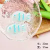 Jelly Sense Color Transparente Ola Punto Pez DIY Accesorios Acrílicos Funda de Teléfono Móvil Agujero Zapatos Parche Clip Lateral Coreano Material