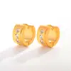 Atacado Comércio Eletrônico Transfronteiriço Mais Vendidos Brincos de Diamante Polidos à Mão em Aço Inoxidável, Presilhas de Orelha, Brincos e Brincos da Moda