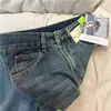 Pantalones vaqueros Micro-Lar sin piernas estilo retro americano para mujer, de talla grande, gordita, de cintura alta, anchos y acampanados, para primavera y otoño