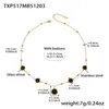 Acero Inoxidable Corte Cuadrado Borde de Pan Piedra de Vidrio Colgante Pendientes Collar Pulsera Set de Joyería Chapado en Oro de 18K