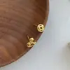 Brincos de Prata Pura S999 com Moeda de Cobre e Cavalo de Madeira para Mulheres, Brincos Zodiacais Exquisitos e Luxuosos do Ano do Cavalo com um Toque de Alto Padrão