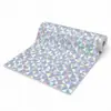 Adesivos de parede autoadesivos IXPE transfronteiriços, padrão de pequenos quadrados iridescentes, adesivos de parede de fundo de alto brilho, material em rolo decorativo para atacado