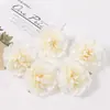 Pintura al Óleo Peonía Tamaño Grande 9cm Flor Artificial Venta al por Mayor Corona de Flores Arreglo Floral Ramo de Novia Haciendo Tocado para Disfraz Antiguo Peonía de Seda